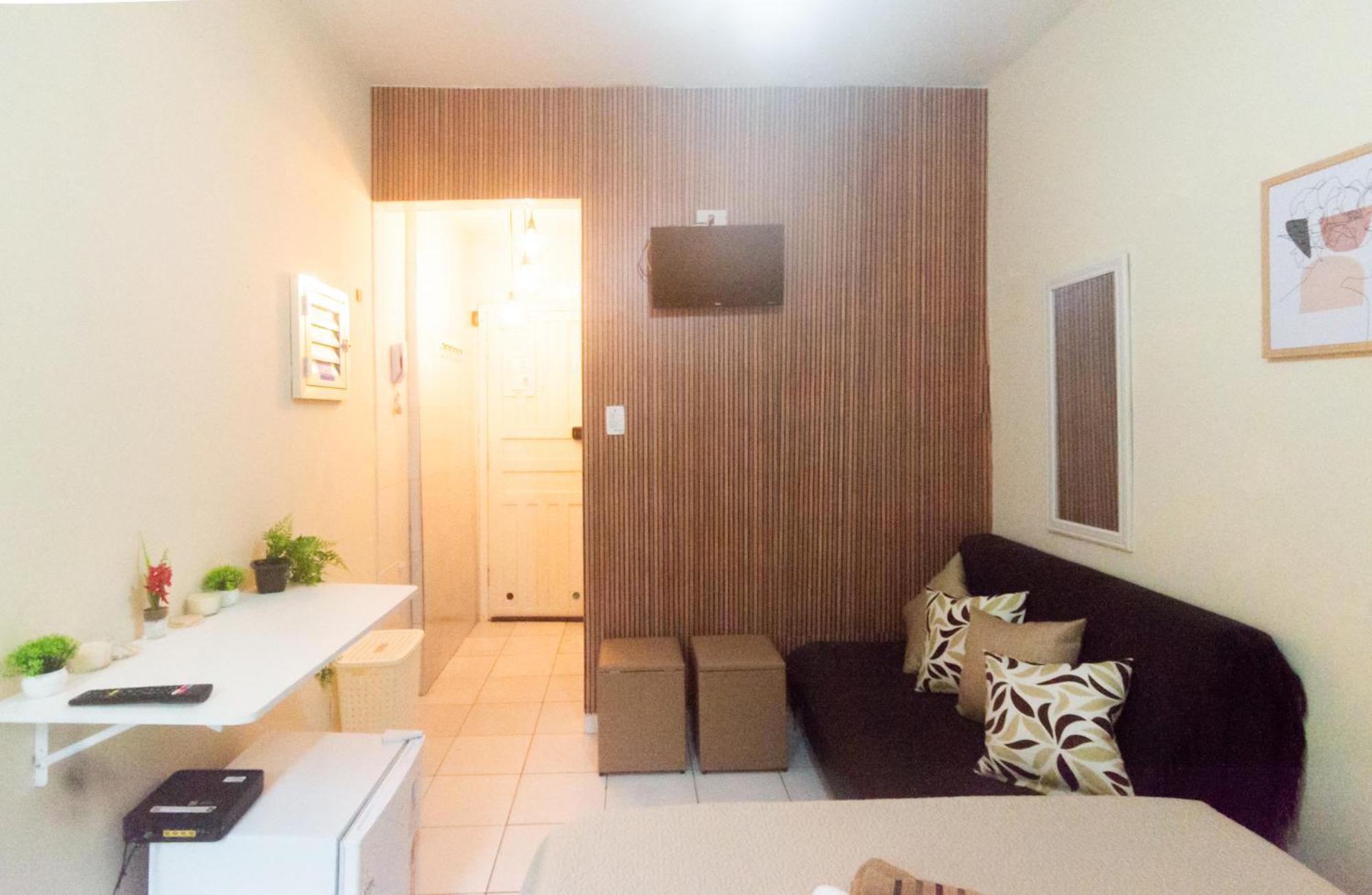 Kitnet Beira Mar Ate 3 Pessoas Apartamento São Vicente